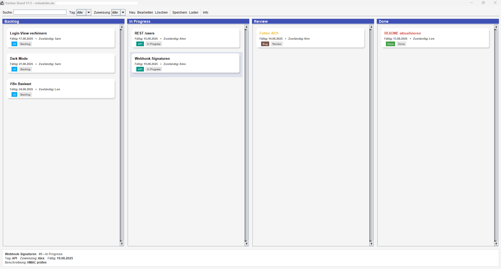 Kanban Screenshot